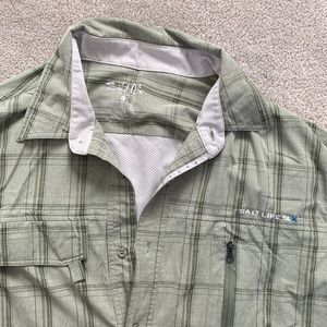 Salt life UV button down shirt